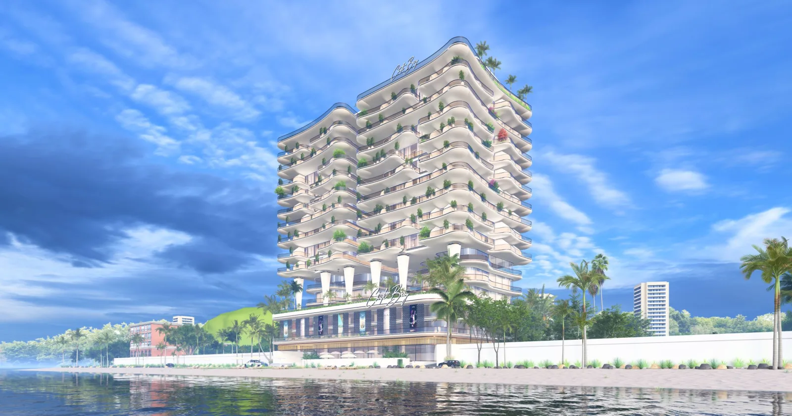 Chuti Bay coastal resort view